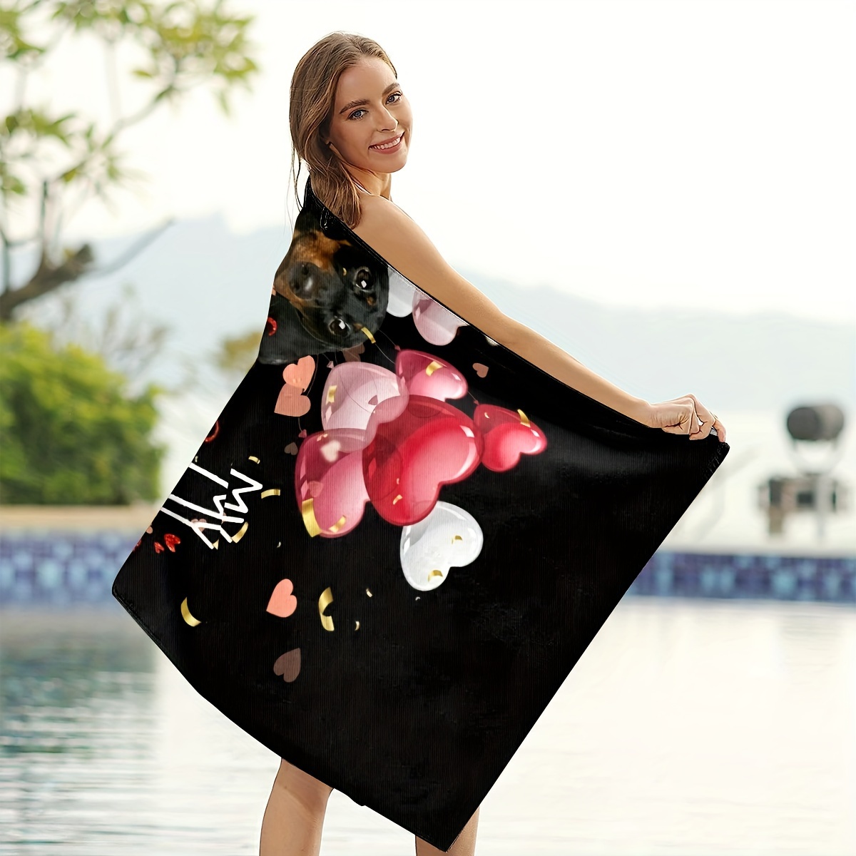 バレンタイン限定 マイクロファイバータオル