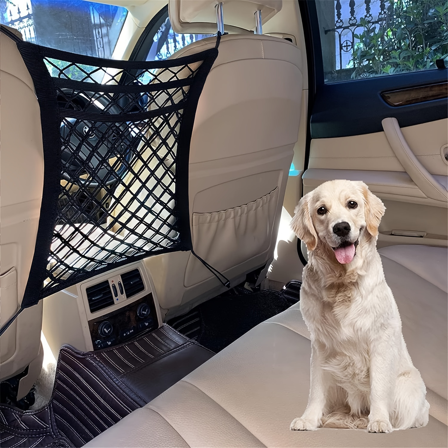 Divisor de maletero universal para perros - guardia de perros de coche para  el transporte de su perro - rejilla protectora