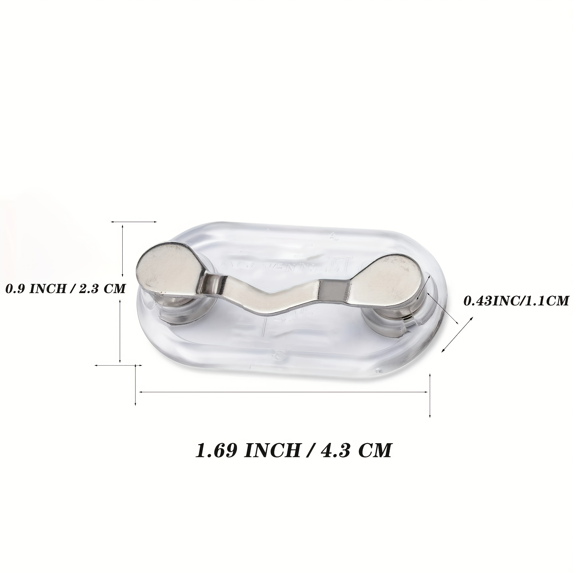 Stainless Steel Magnetic Eyeglass Holder Pin Fashionable Eyewear