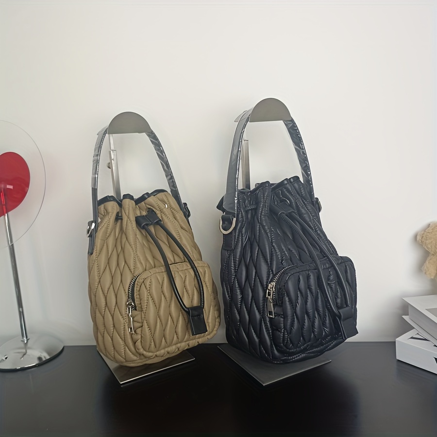 Zara quilted cheap bucket bag