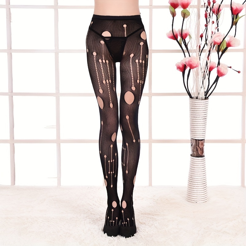 Black Ripped Tights | Grunge Tights | Distressed Goth Leggings | Torn Emo  Stockings