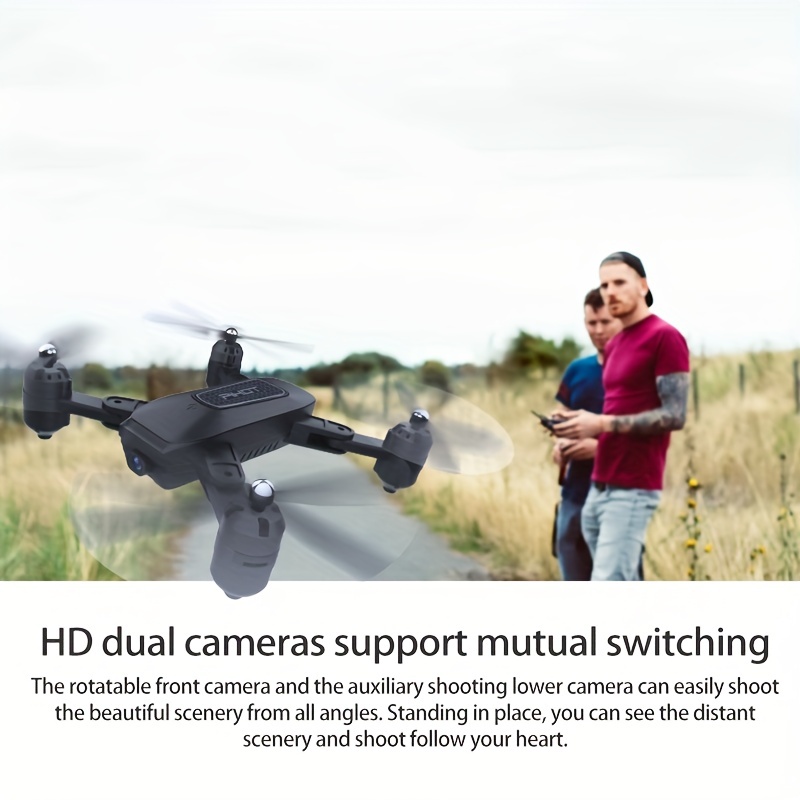 Nuevo dron aéreo H66, dron de cámara HD profesional 4K para adultos, avión  de control remoto plegable de larga resistencia con video en vivo Wifi Fpv