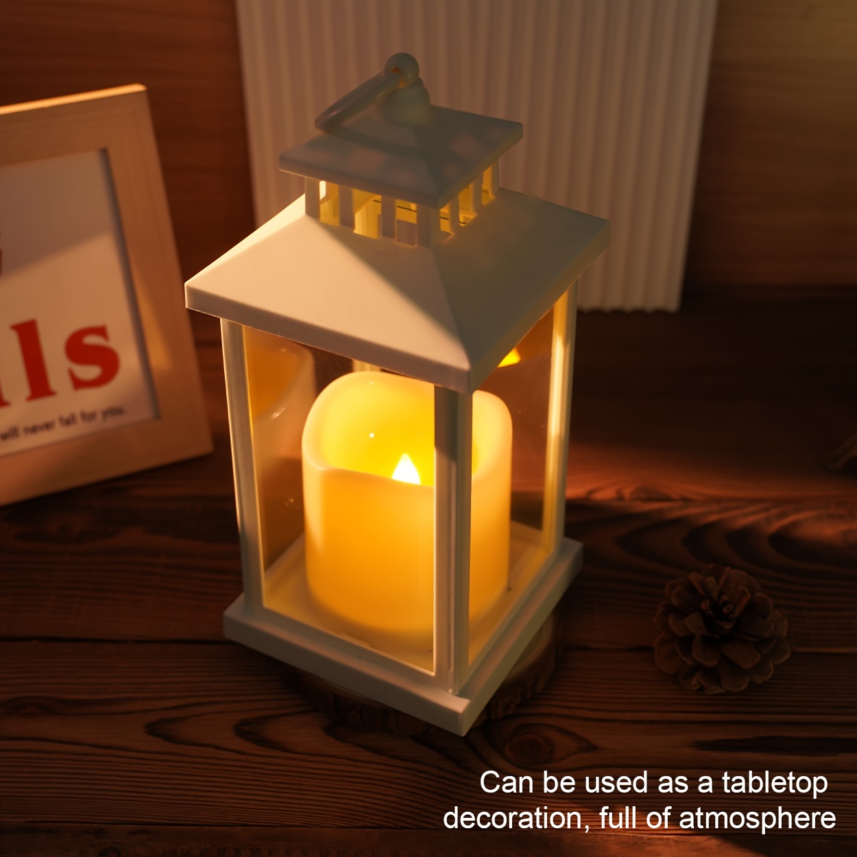 Led Hanging Wind Lantern Garden Lanterns For Candles Tall - Temu