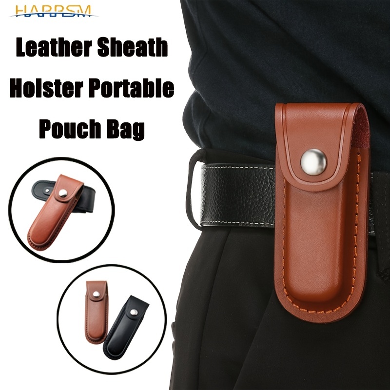 Carry All Your Outdoor Gear With This Leather Sheath Holder Pocket Knife  Tool Belt Loop Case Perfect For Hunting Flashlights And Camping, High-quality & Affordable