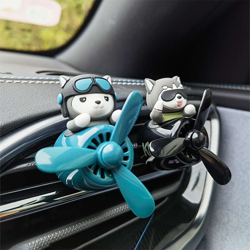 Cute Cartoon Dog Pilot Car Air Freshener Creative Perfume - Temu