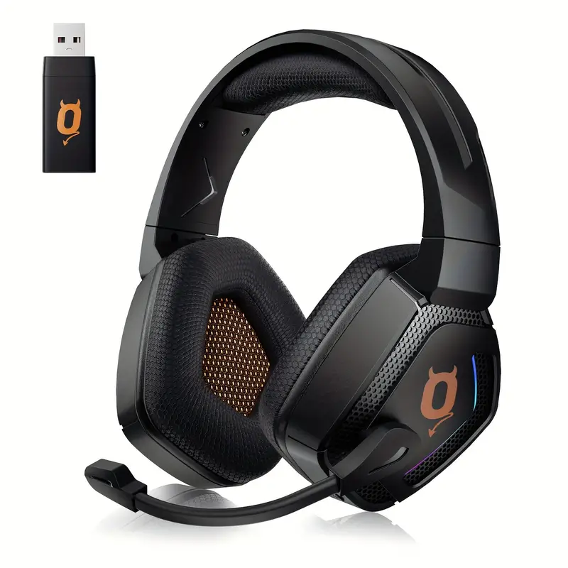 Wireless Gaming Headset Noise canceling Mic Pc Ps4 Ps5 - Temu