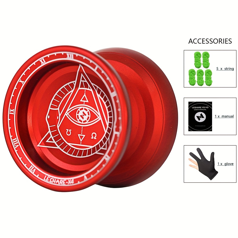 Professional Aluminum Metal Yoyo For Kids And Beginners With C