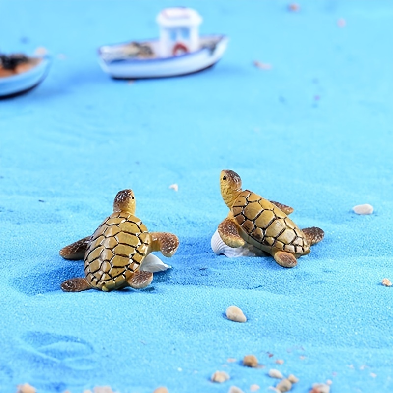 2pcs Pack Small Turtle Fish Tank Landscape Decorations Aquarium Decor  Accessories - Pet Supplies - Temu
