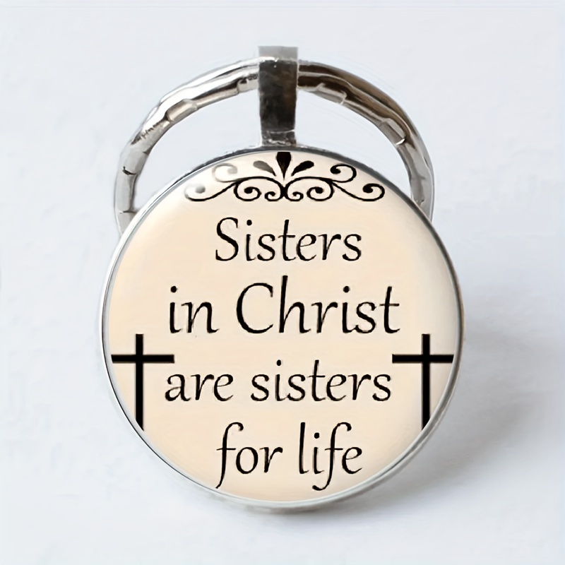 Regalos para hermanas en Cristo, joyería para hermanas religiosas, llavero  de hermanas en Cristo son hermanas de por vida