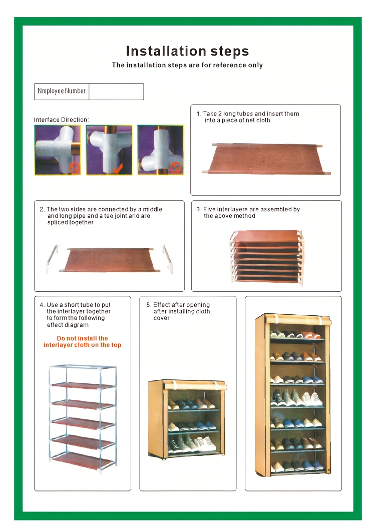 Dustproof 6 Layers Shoe Rack, Simple Multifunctional Assembly Shoe Rack,  Portable Shoe Cabinet, Easy To Install - Temu