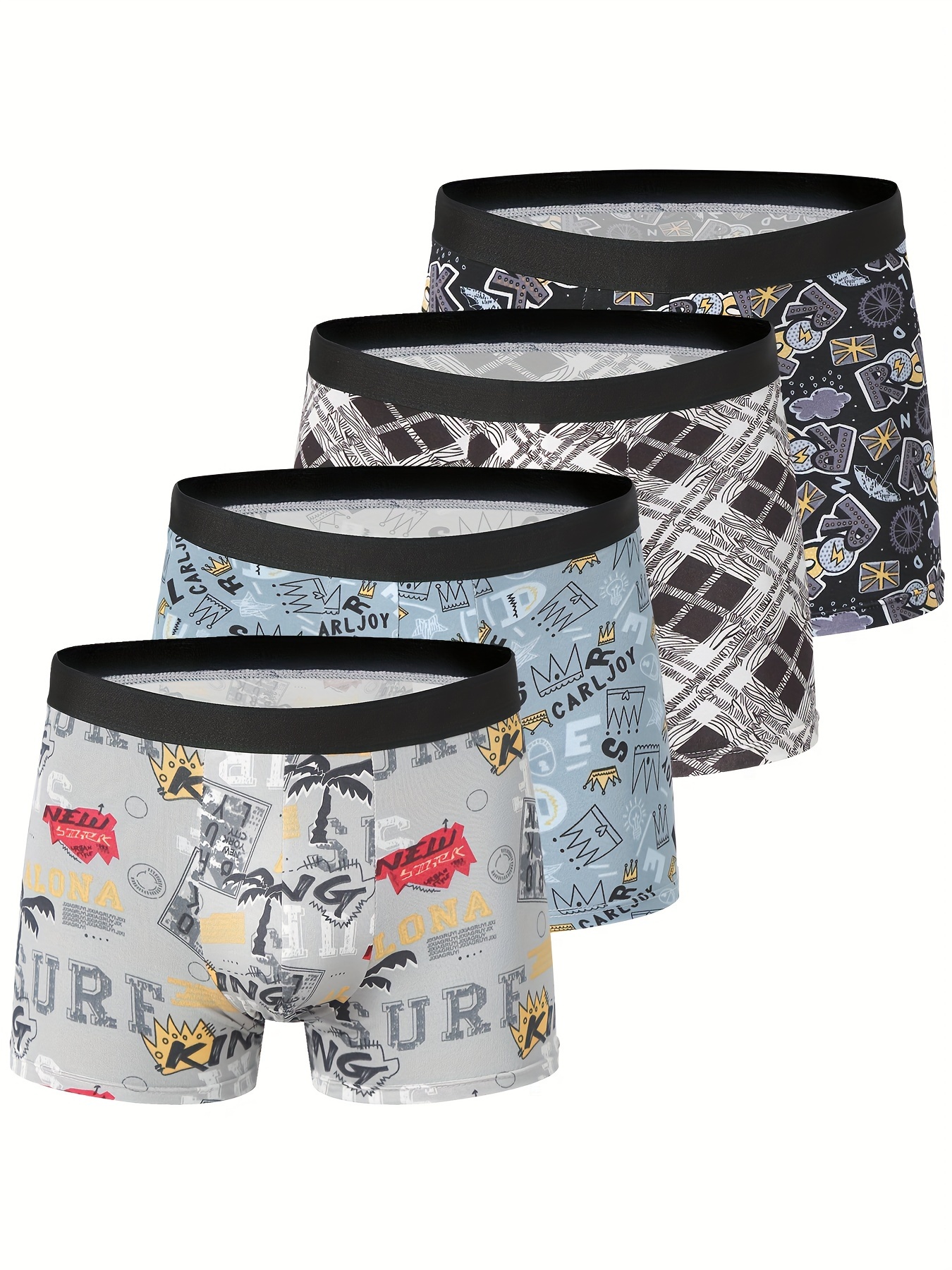 4pcs Men's Underpants Teenagers Underpants Man Men's Briefs - Roupa  Interior E Pijamas Homem - Temu