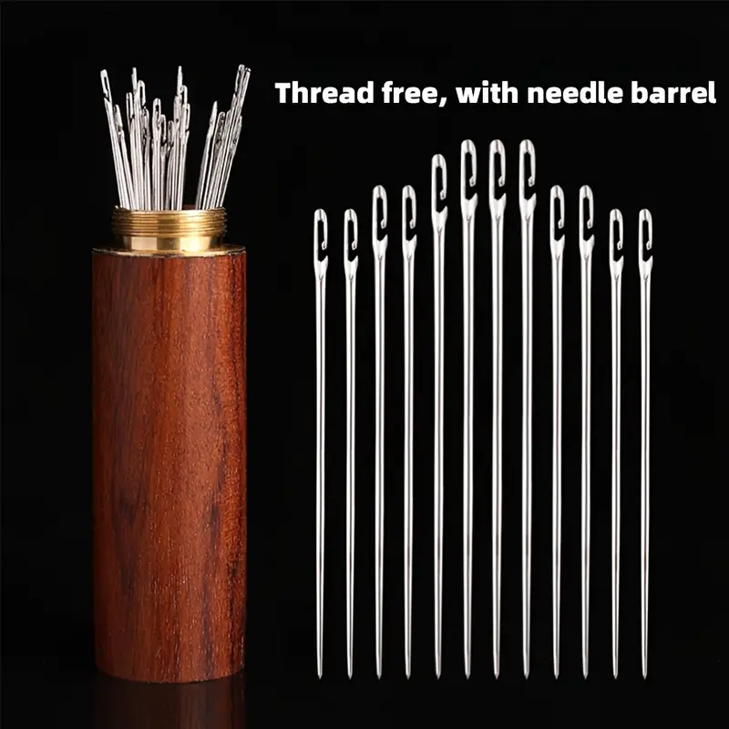 12pcs Hand Sewing Needles, Household Steel Needles, Clothing Needles, Hand  Embroidery Needles, Large Hole Needles, Fine Needles, Elderly People's Quil