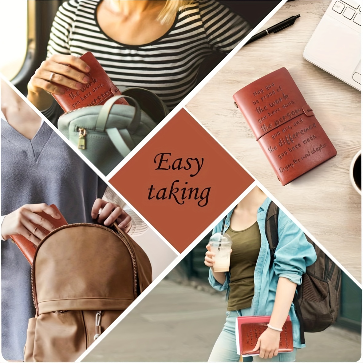 Leather Journal Notebook - Perfect Coworker Leaving Gift For Women, Retirement Or Farewell Present