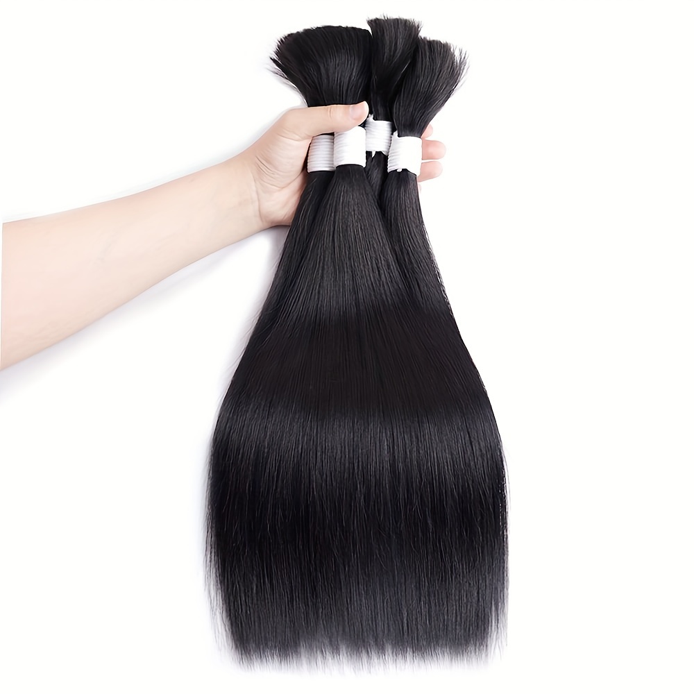 Body Wave Human Hair For Braiding No Weft Micro Braids Bulk Hair Body Wave  Human Hair Braids Extension For Braiding Black Color 20-28inch (3.53oz -Pac