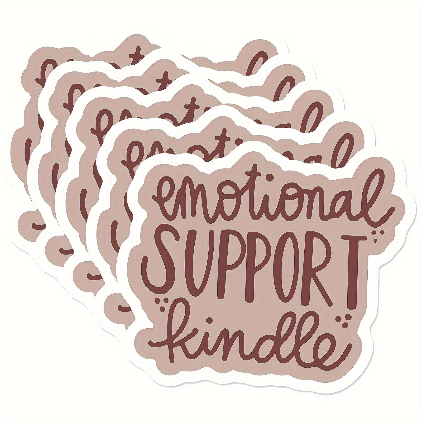 314PI (3pcs) Emotional Support Kindle Sticker, Bookish Water Assistant Die  Cut Sticker for Laptop Phone Water Bottle Skateboard, Book Stickers Gifts