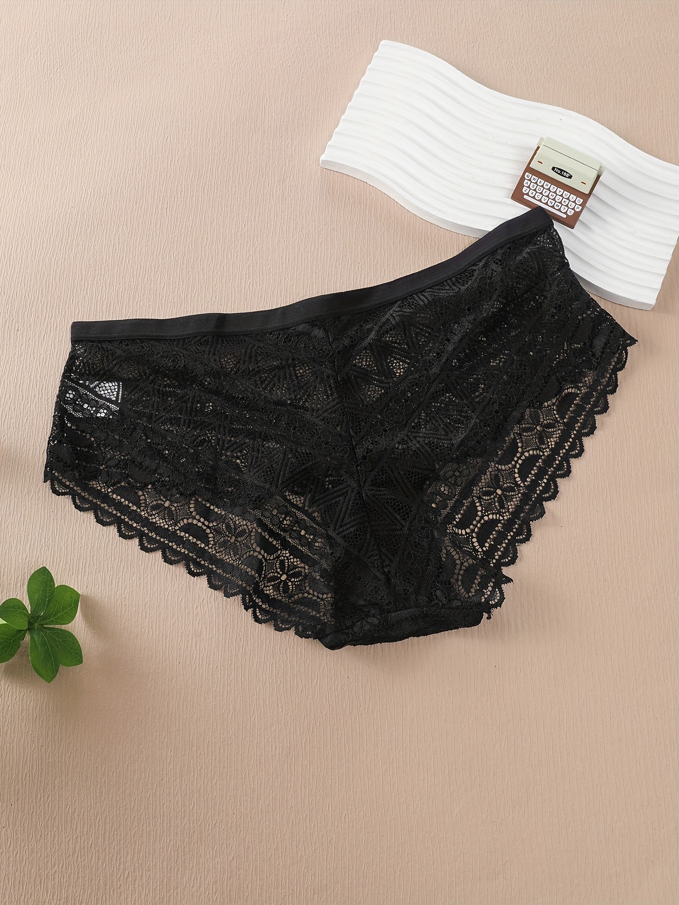 Floral Lace Plus Size Seamless Lace Panties Sexy Seamless Low