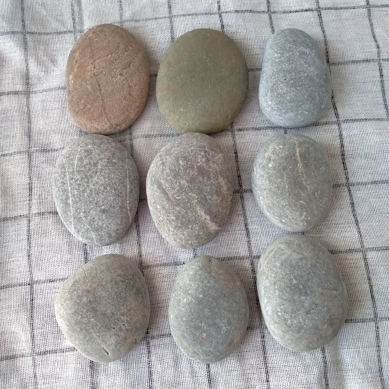 Simetufy 15 Pcs Rocks for Painting River Rocks to Paint 2-3 Flat