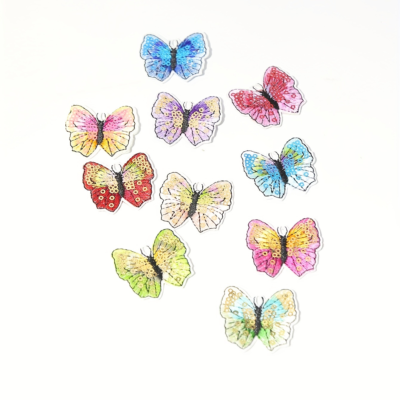 Small Embroidery Butterfly Patches For Clothing Iron On - Temu