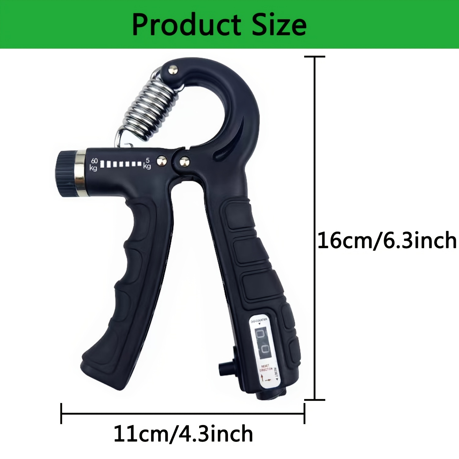 Hand Grip Strengthener Set - Adjustable Resistance Forearm Trainer for Men