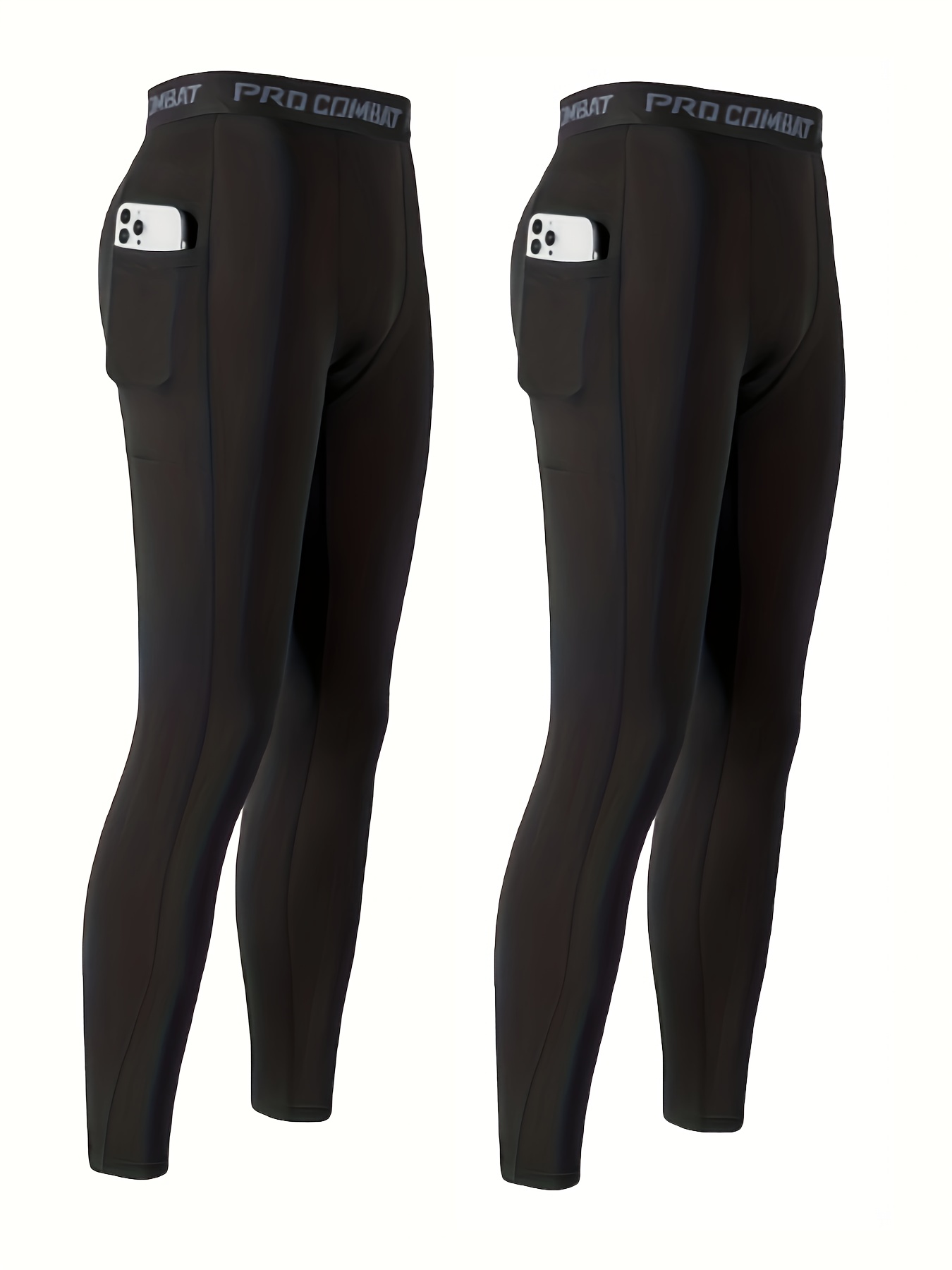 6 piezas de pantalones de compresión para hombre, mallas atléticas para  correr, de secado rápido, leggings para hombre, para deportes, capa base