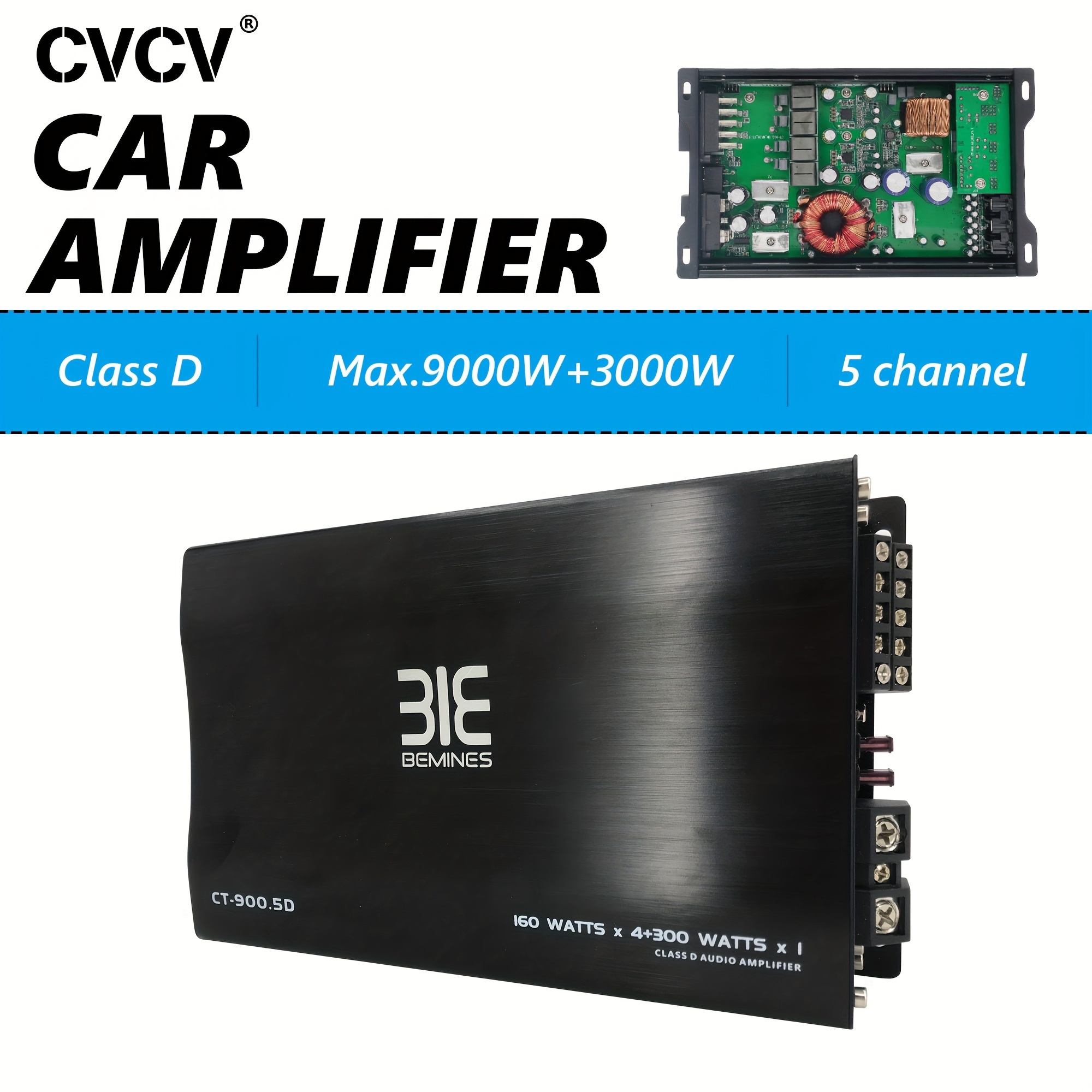 Max9000 Watts Amplificador Coche Clase D Amplificador Coche - Temu