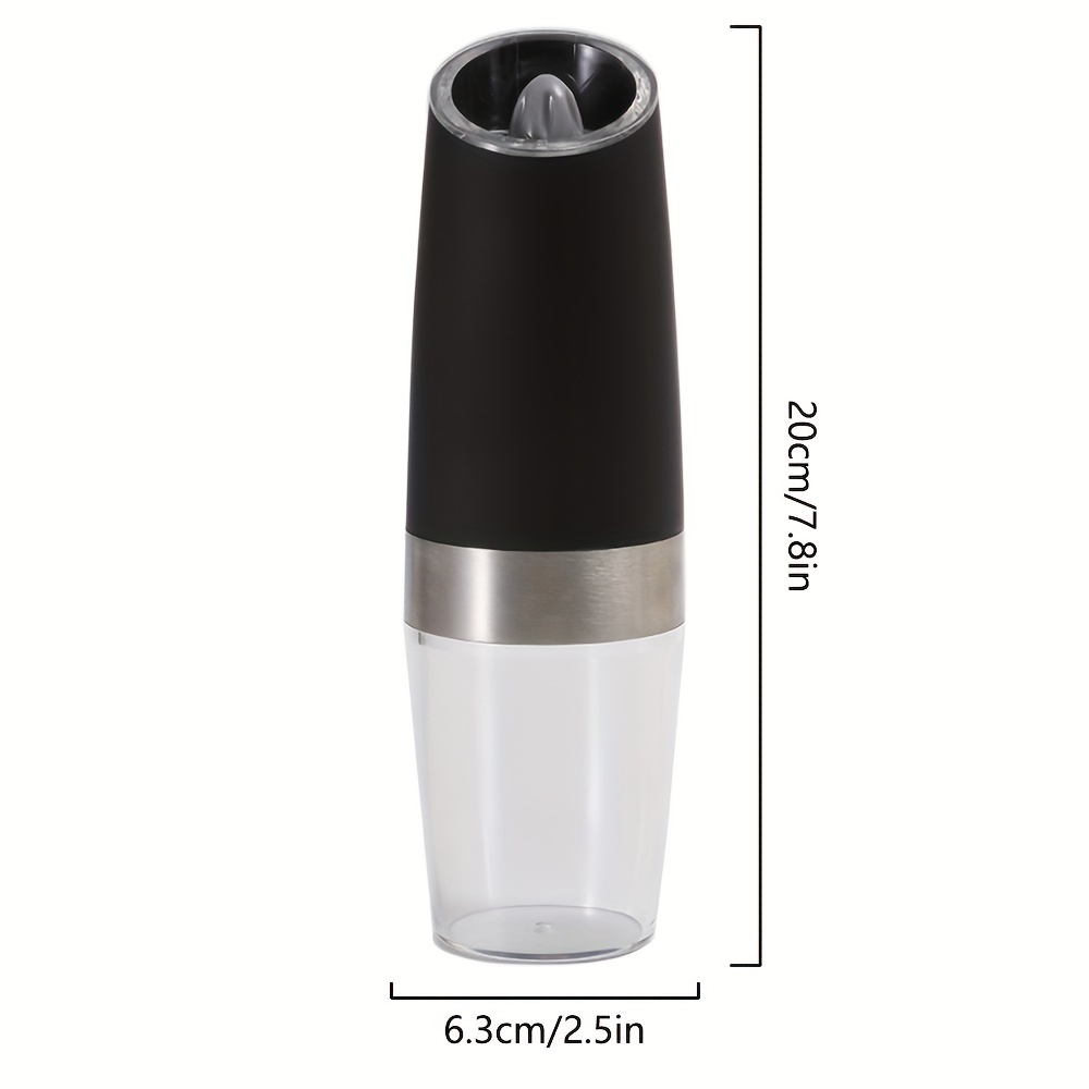 Electric Pepper Grinder with Adjustable Coarseness and LED Light - Perfect  for Any Occasion!