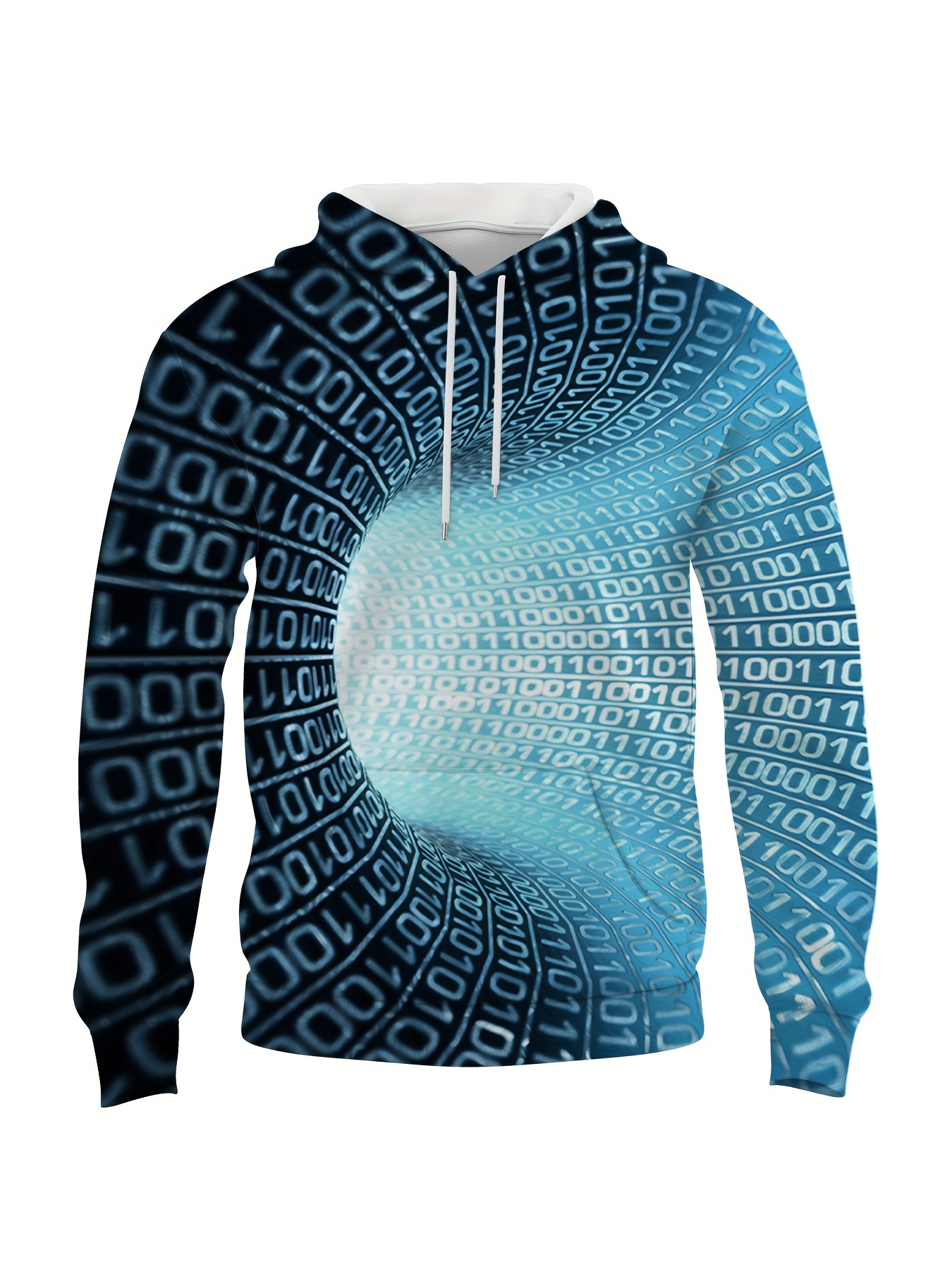 Optical Vision Number Data 3d Print Hoodies Men Graphic Temu