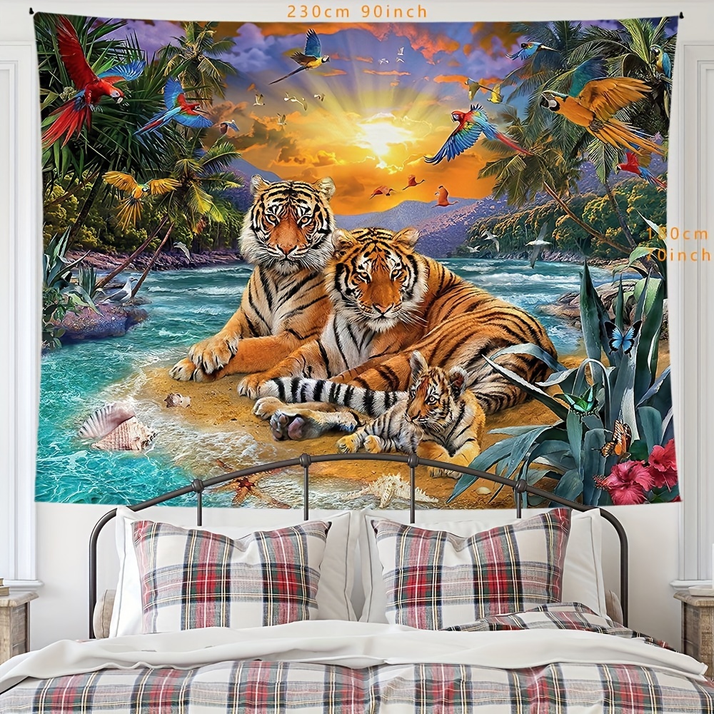 Tropical tapestry wall discount hangings