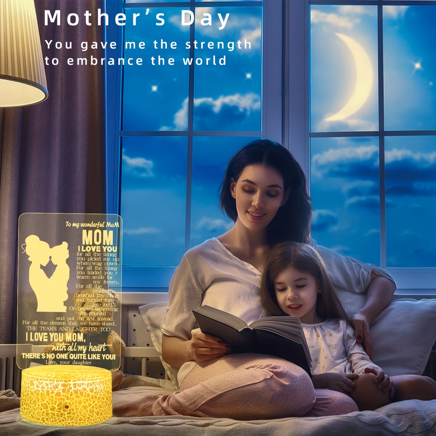 1 Pieza Regalo Día Madre: Regalos Mamá Luz Nocturna Grabada - Temu