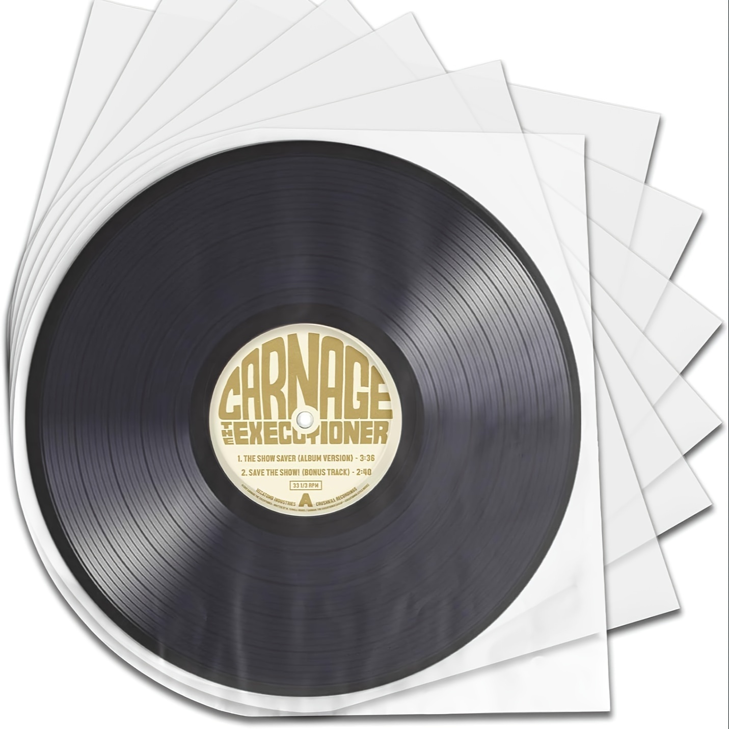 Sacs en plastique protecteur de disque en vinyle de 12 pouces, 50 pièces,  manchon d'enregistrement