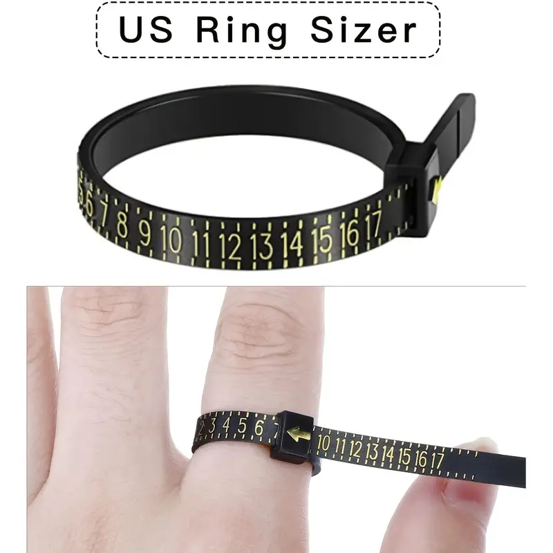 10pcs Ring Size Measuring Tool Finger Ring Size Ring Size - Temu
