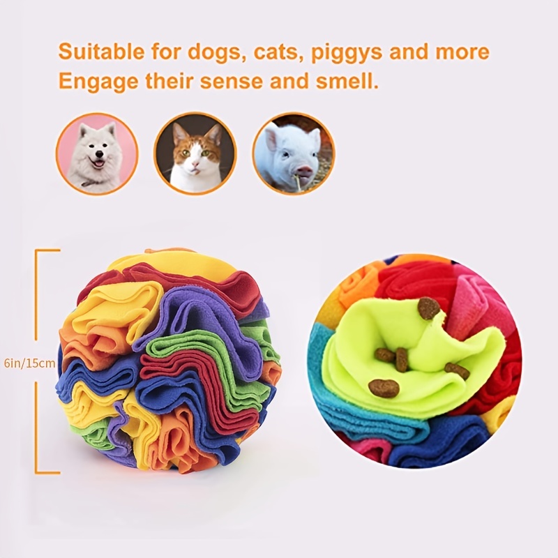 TOTITOM Dog Snuffle Ball, Felt Cloth Interactive Dogs Snuffle Treat Ball Dog  Enrichment Toy, Dog Sniffing Pad for Stress Relief Smell Training(20cm) -  Yahoo Shopping