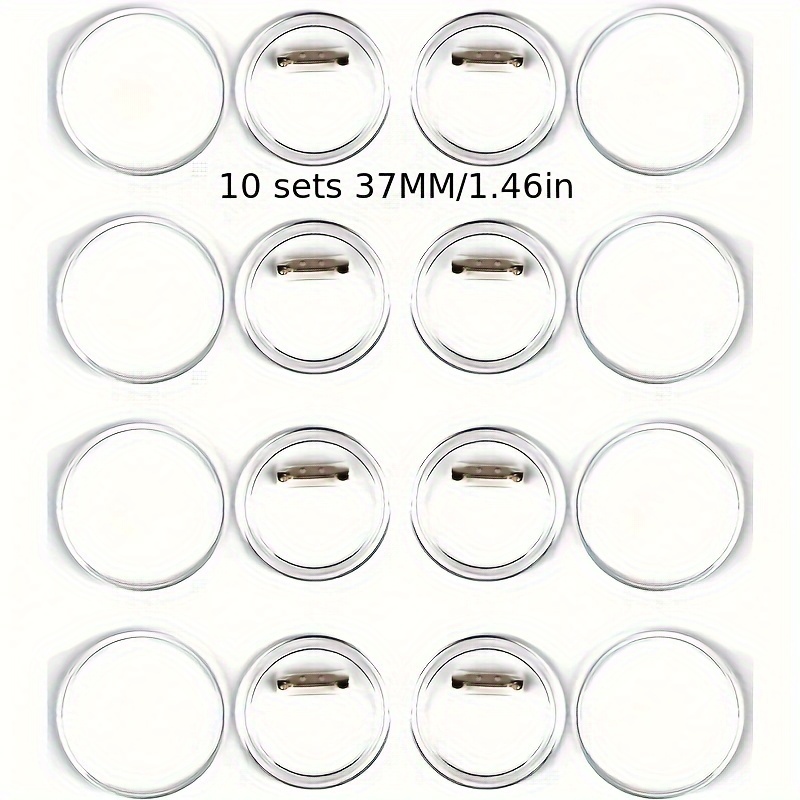 Acrylic Buttons Badges Transparent Pins DIY Crafts Set
