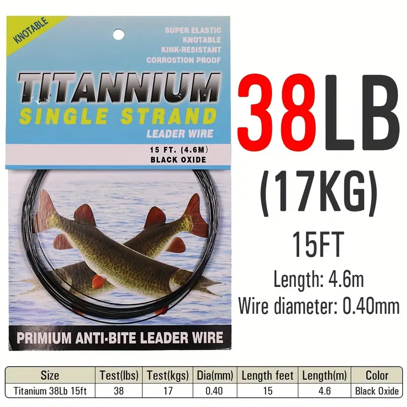Nickel Titanium Fishing Wire Kink resistant Titanium Fishing