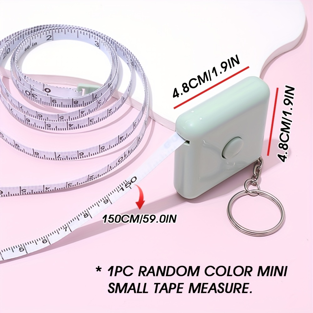 Measuring Tape Fabric Sewing Fashion Pink Retractable Black Double Scale  Ruler