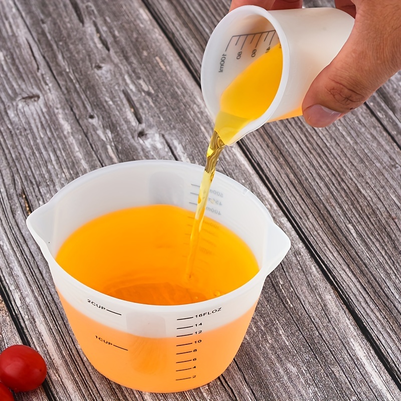 Silicone Measuring Cup For Dry And Liquid Ingredients Baking - Temu
