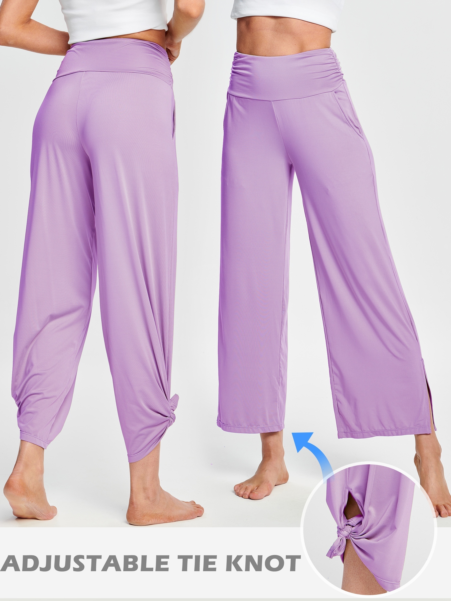 Pantalones deportivos para yoga activos, con bolsillos
