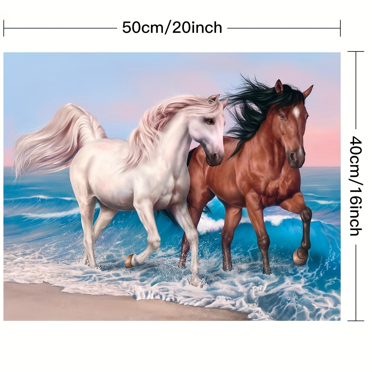 Diy Digital Canvas Oil Painting Adults Kids, Paint By Number Kits, Numbers  Painting, Painting Numbers Adults For Home Decorations - Horse Walking By  The Sea (without Frame) - Temu Philippines