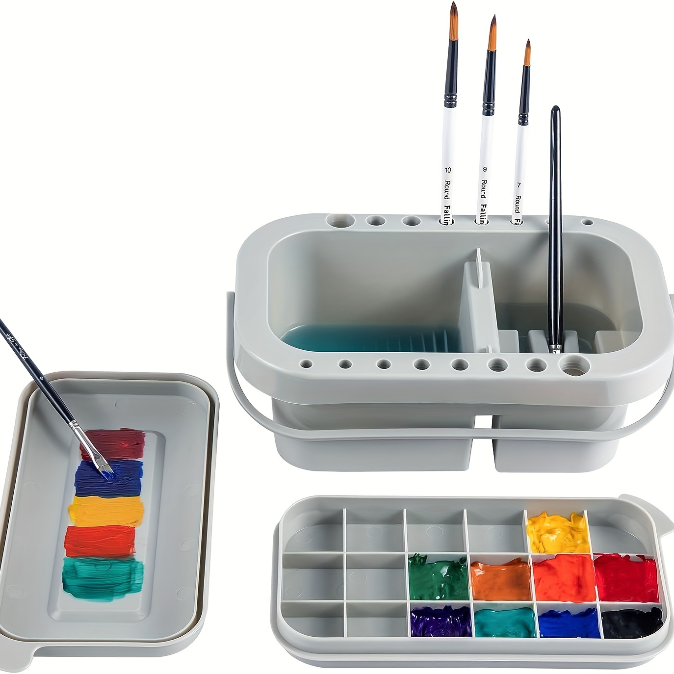 Paint Brush Cleaner Organizer Set Paint Brush Holder - Temu