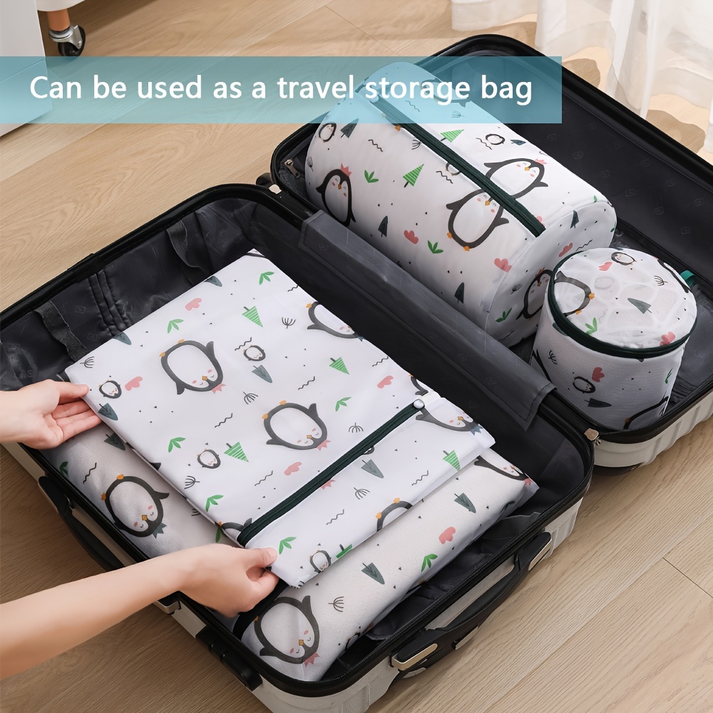 Mesh Laundry Bags Delicate Zipper Travel Storage Organize - Temu