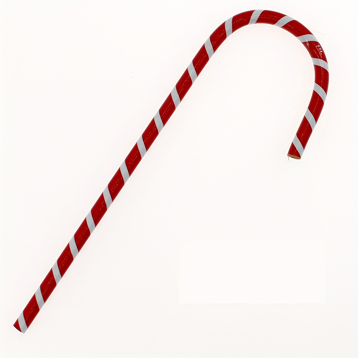 1pc Noël 2 couleur Rouge Blanc Holiday Cane Candy Cane Shape