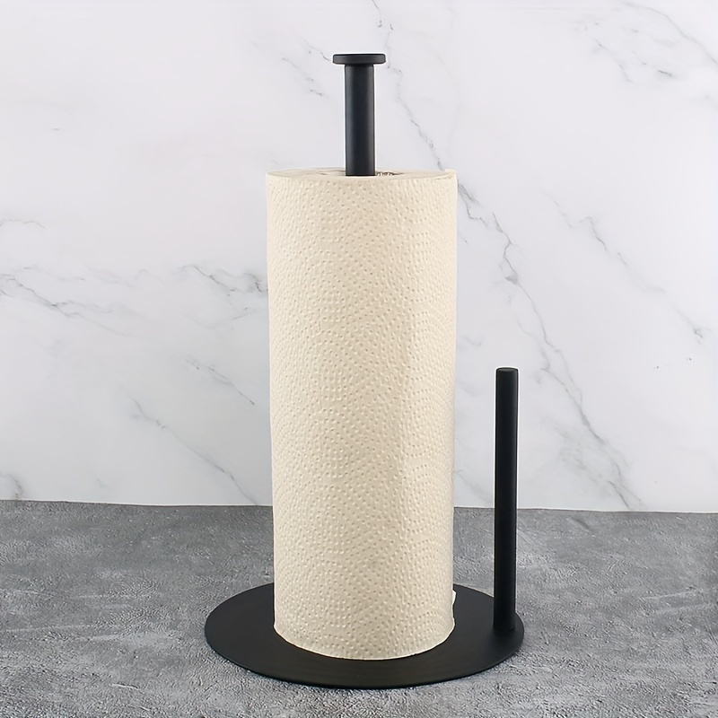 Vertical paper towel holder storage for kitchen counter