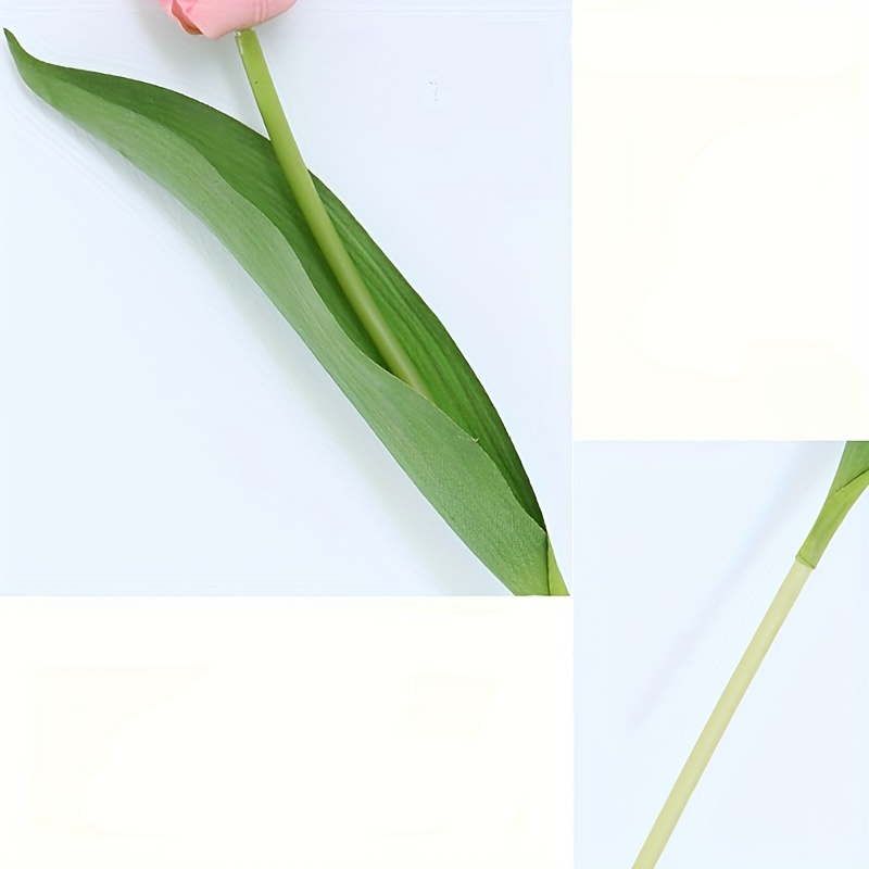 5 Flores Artificiales Tulipanes Blancos Arreglos Florales - Temu