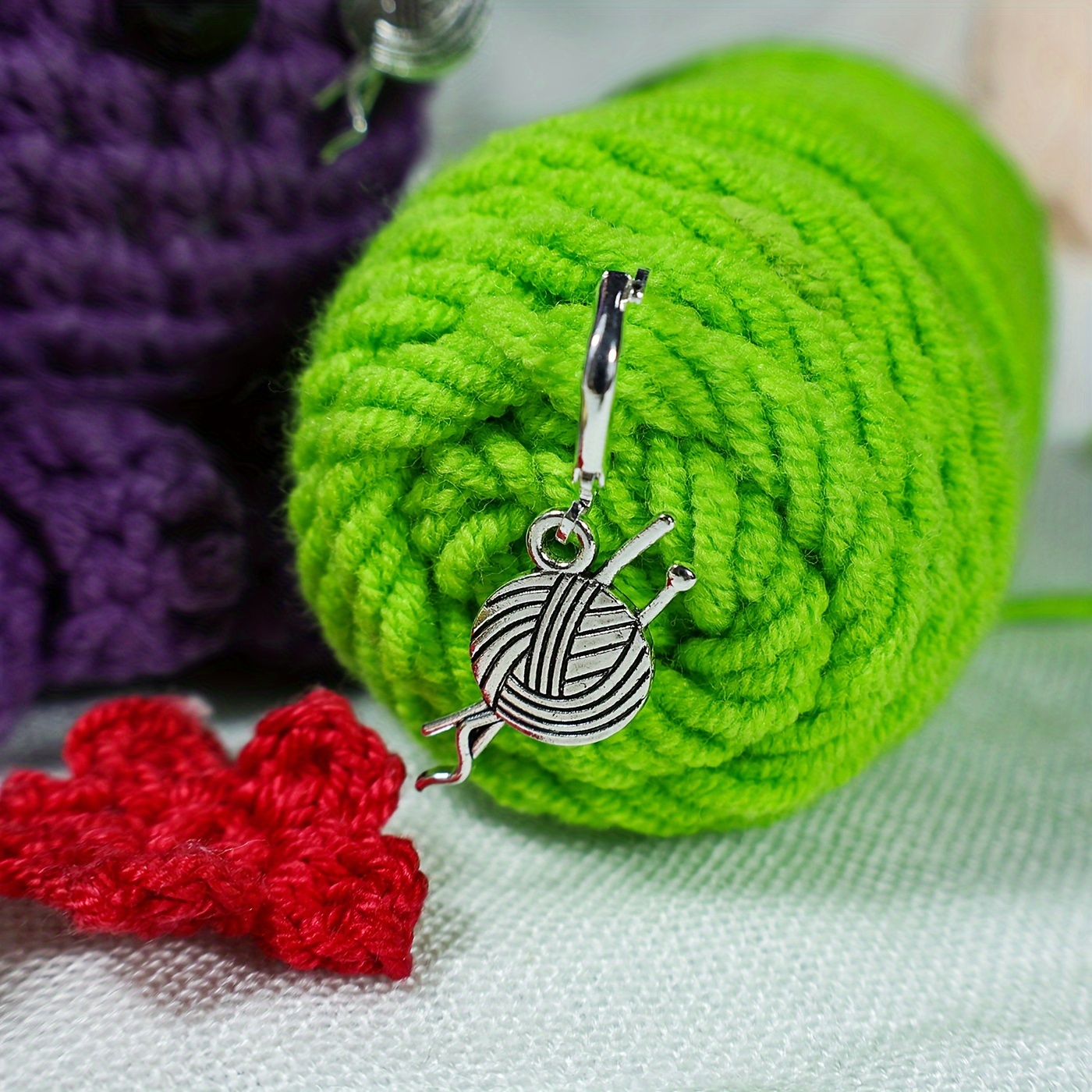 6PCS Stitch Markers Stitching Holders Knitting Crochet Metal Pins Needle  Clips