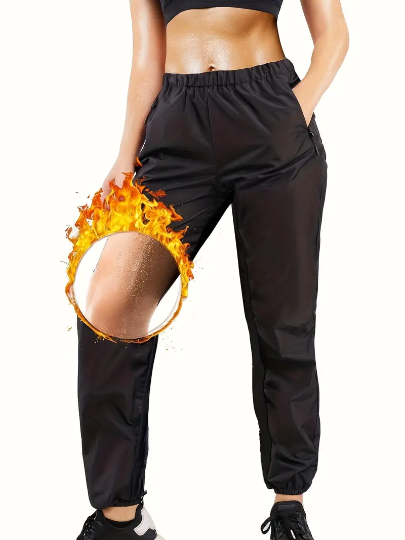 Women's Sauna Pants High Waist Hot Thermo Sweat Workout - Temu