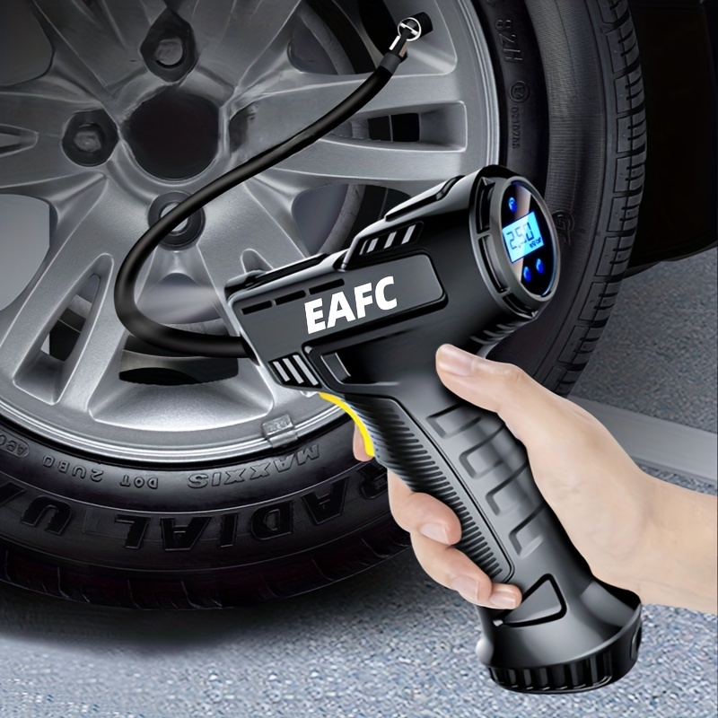Coffret multi-outils GENERIQUE Pompe à air sans fil rechargeable de gonfleur  pneu voiture compresseur d'air portatif intelligent - noir