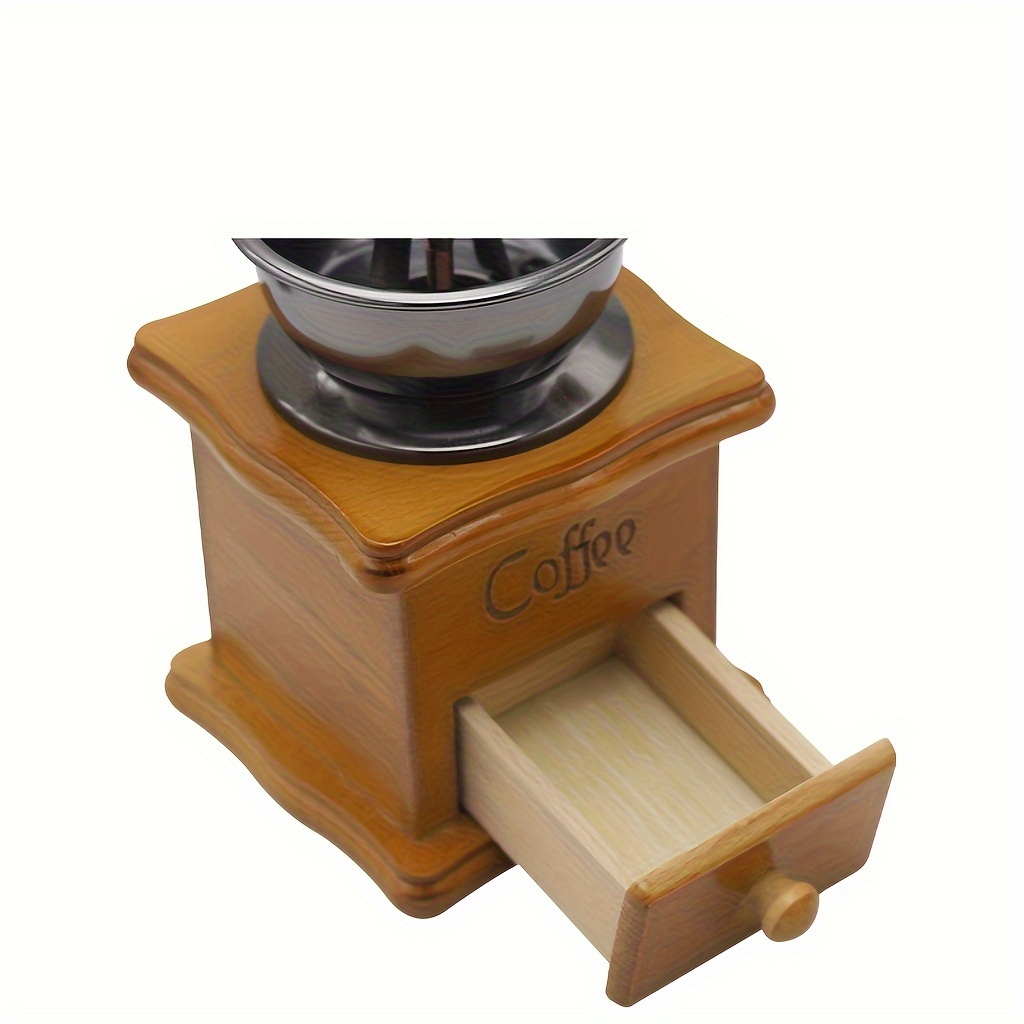 Vintage Manual Coffee Grinder Wooden Coffee Grinder Roller - Temu