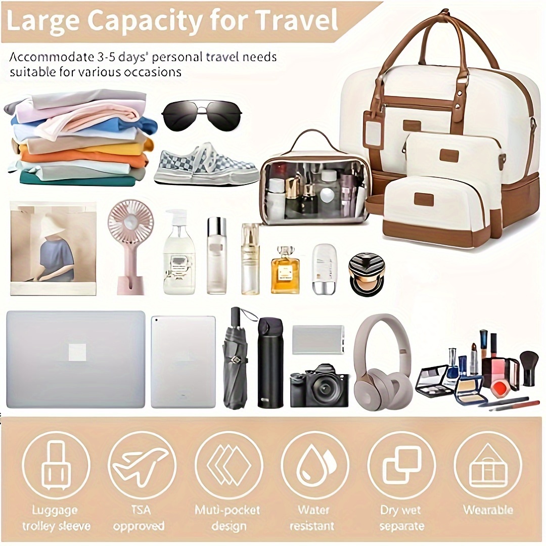 Womens travel hot sale bag set