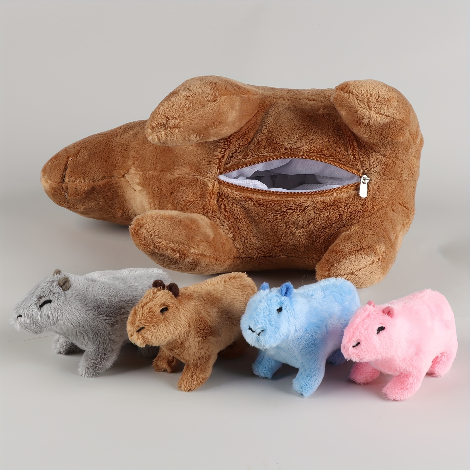 Simulation Capybara Peluche Jouet, Mignon Animal Capy Cochon d'Inde Poupées,  Peluches en peluche réalistes, Cadeau de décoration de la maison, Poupée d'animal  en peluche de rongeur mignon, su