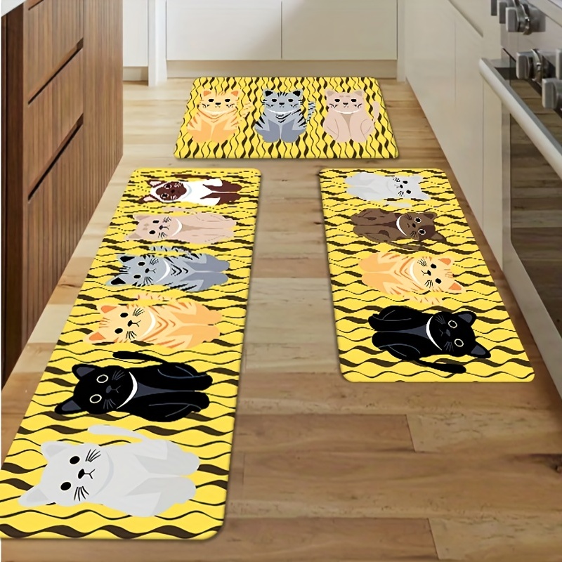 Magic Cat Pattern Carpet, Non Slip Kitchen Mat, Living Room And Bedroom  Decoration Carpet, Corridor Carpet For Hotel/commercial Use - Temu